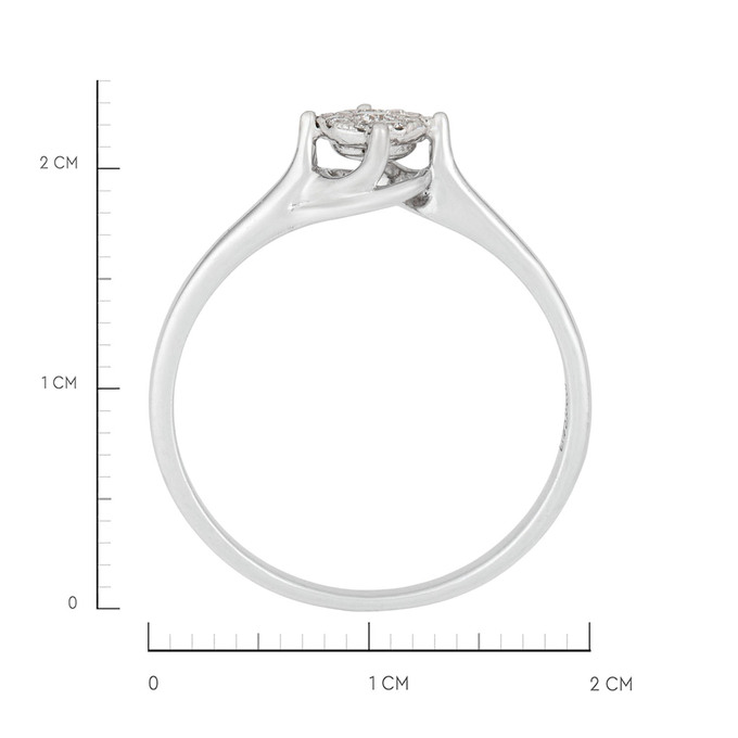 Кольцо из золота 585 пробы c бриллиантами, Л 4508 4485 за 24600
