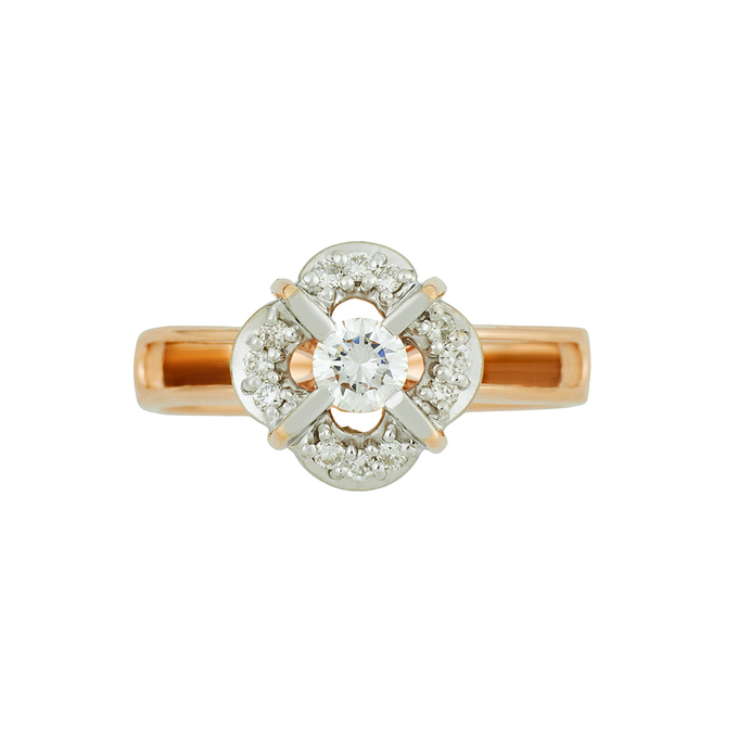 Кольцо из золота 585 пробы c бриллиантами, Л 3014 7325 за 105200