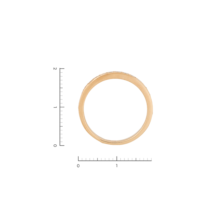 Кольцо из золота 585 пробы c 17 бриллиантами, Л 2508 3034 за 24900