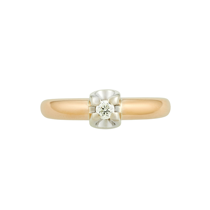 Кольцо из золота 585 пробы c бриллиантом, Л 2415 4333 за 55040