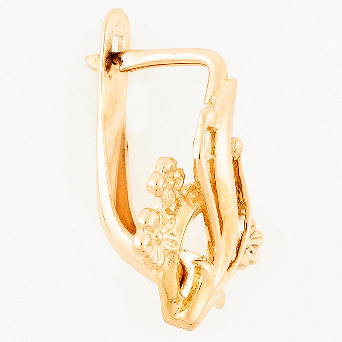 Серьги из красного золота 585 пробы