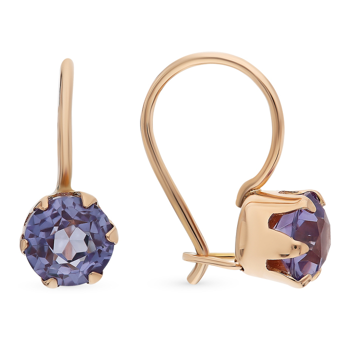 Серьги из красного золота 583 пробы