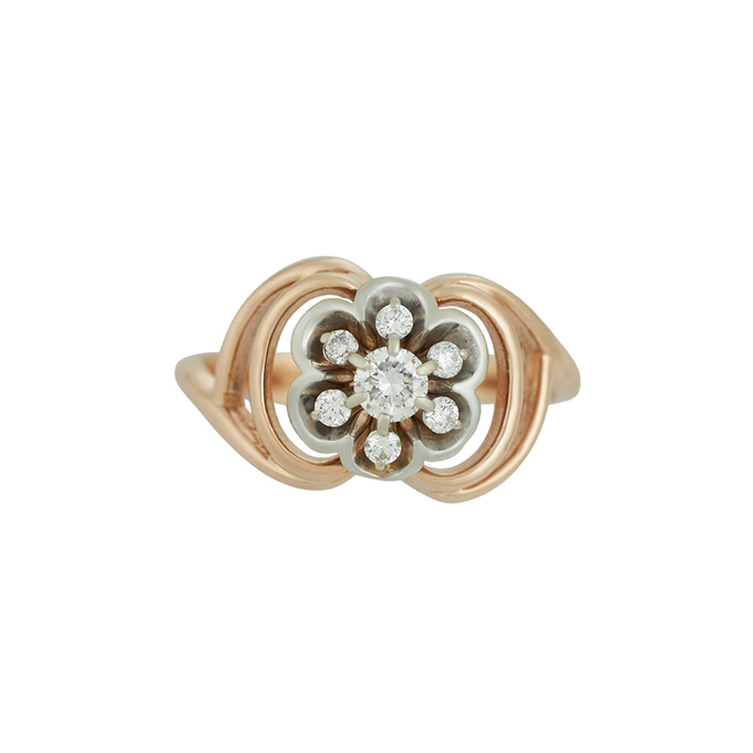 Кольцо из золота 585 пробы c бриллиантами, Л 7601 6331 за 48800