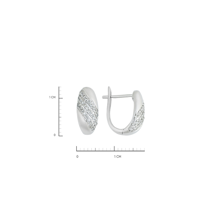 Серьги из золота 585 пробы с бриллиантами, Л 3209 3034 за 37500