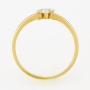 Кольцо из желтого золота 750 пробы c 3 бриллиантами Л18095610 фото 3