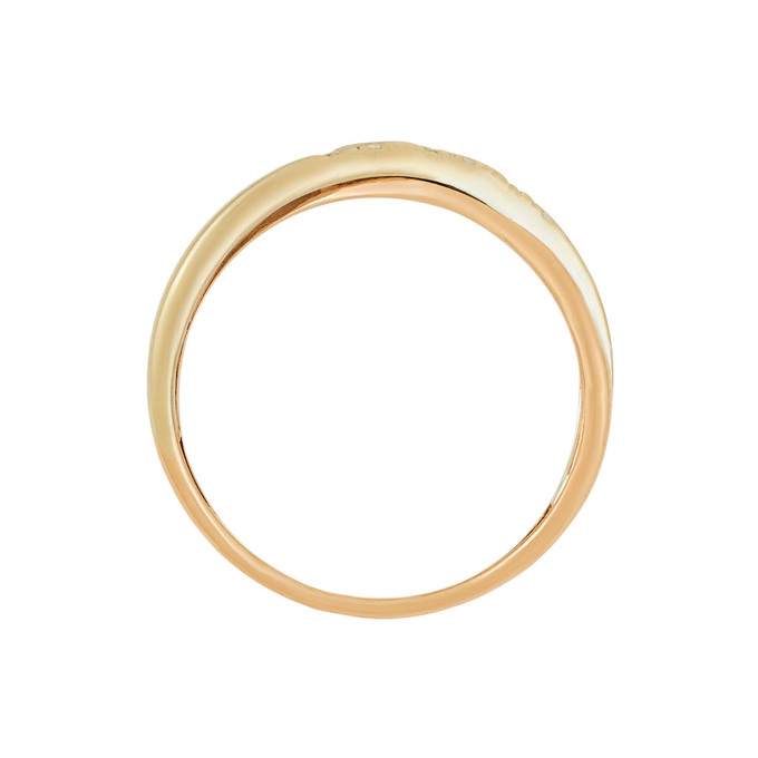 Кольцо из золота 585 пробы c бриллиантами