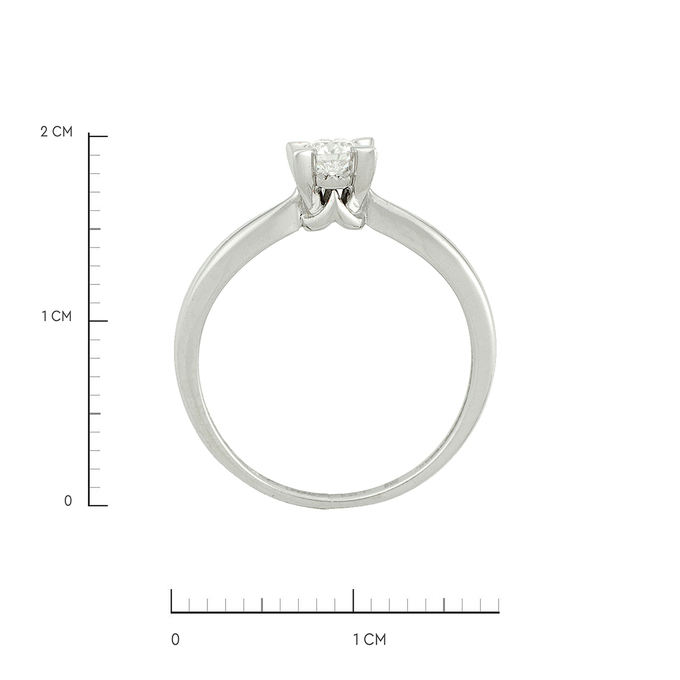 Кольцо из золота 585 пробы c бриллиантом, Л 1615 9140 за 28000