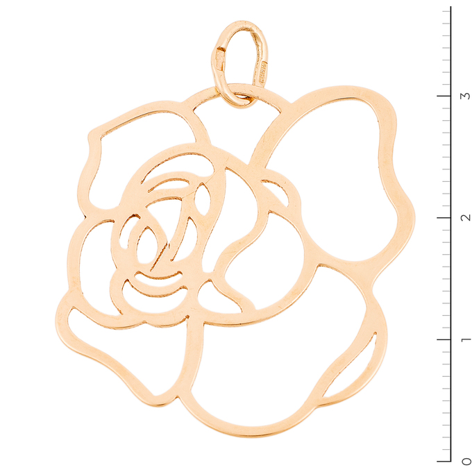 Подвеска из красного золота 585 пробы