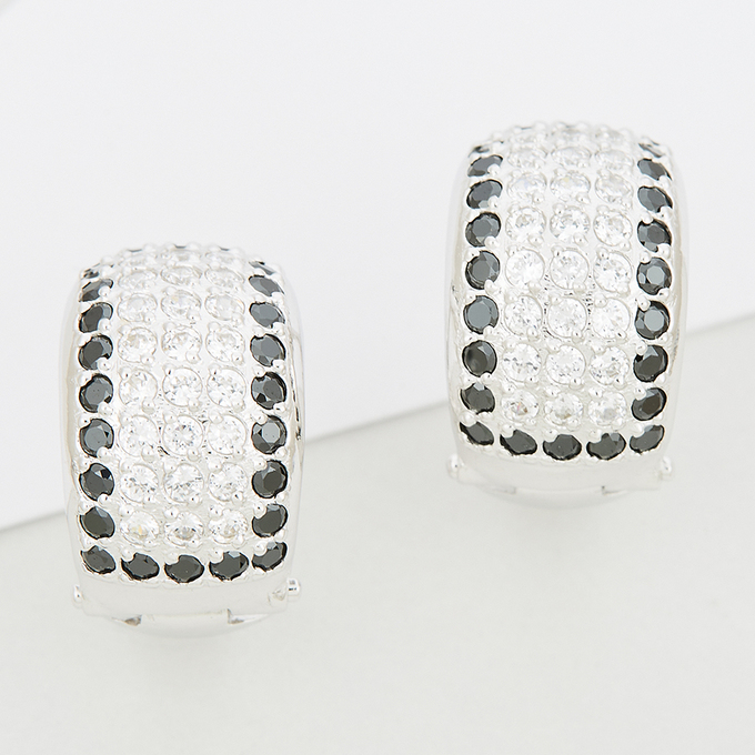 Серьги из золота 585 пробы c фианитами