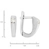 Серьги из золота 585 пробы c бриллиантами