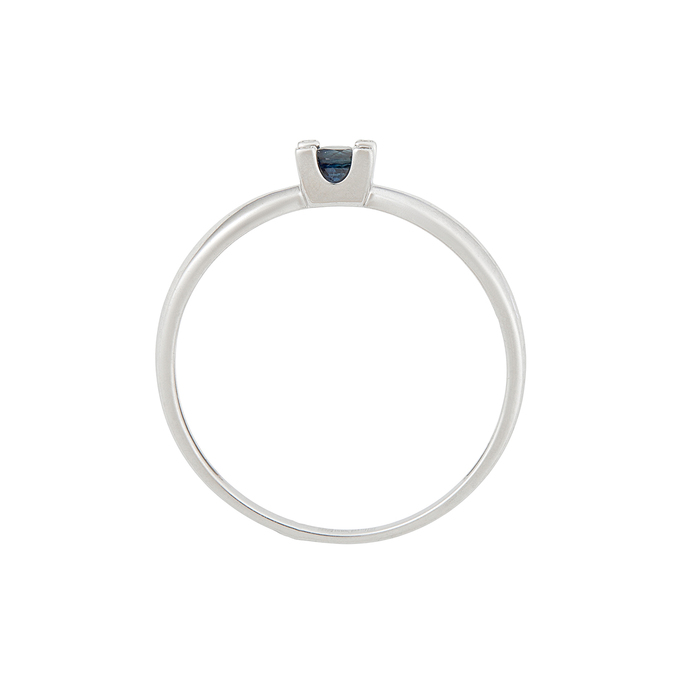 Кольцо из золота 585 пробы c сапфиром и бриллиантами