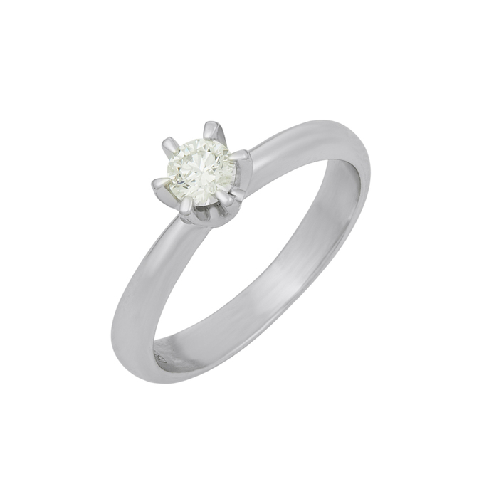 Кольцо из золота 585 пробы c бриллиантом