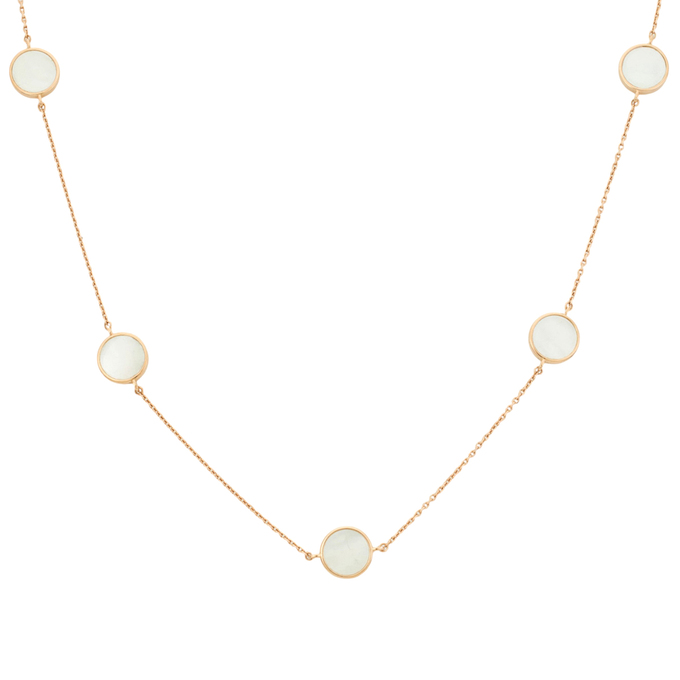 Колье из золота 585 пробы c перламутром, Л 4508 3378 за 50900