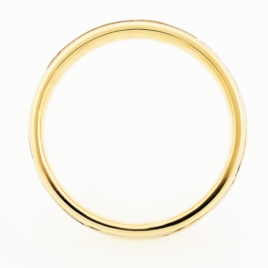 Кольцо из комбинированного золота 585 пробы c 7 бриллиантами, Л09101138 за 16950