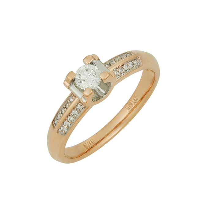 Кольцо из золота 585 пробы c бриллиантами, Л 7502 8082 за 66320