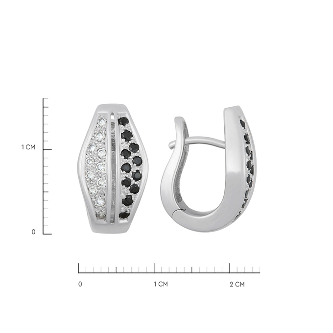 Серьги из золота 750 пробы c бриллиантами, К 0000 5670 за 92200