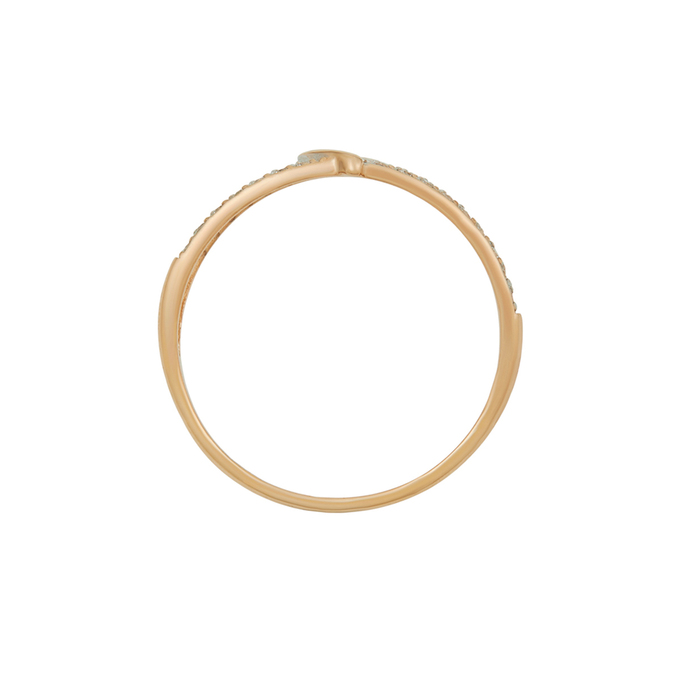 Кольцо из золота 585 пробы c фианитами, Л 5405 8782 за 13040