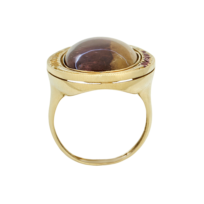 Кольцо из золота 585 пробы c турмалинами и сапфирами, Л 2812 1653 за 80600