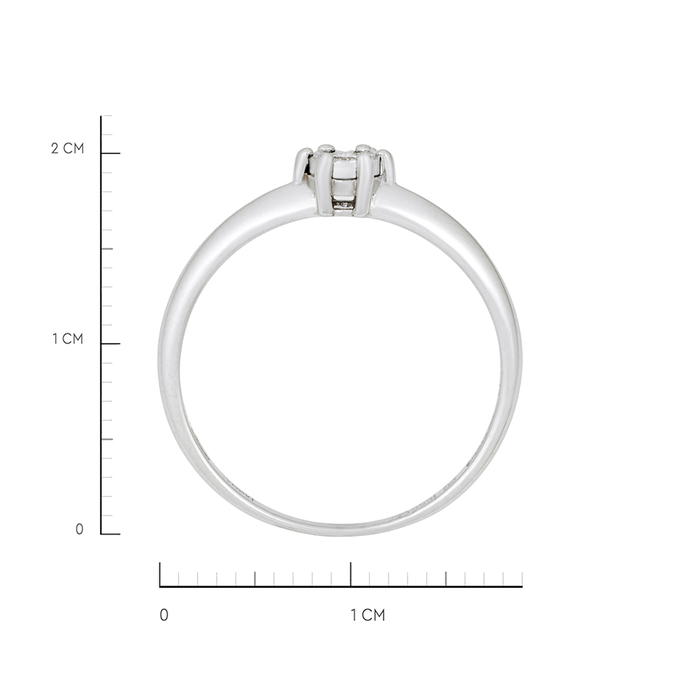 Кольцо из золота 585 пробы c бриллиантом, Л 5208 0571 за 18800