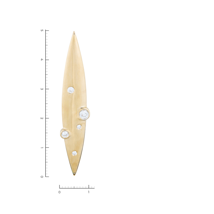 Подвеска из золота 750 пробы c 5 бриллиантами, Л 6002 1553 за 99500