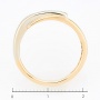 Кольцо из комбинированного золота 585 пробы c 3 бриллиантами Л37050138 фото 4