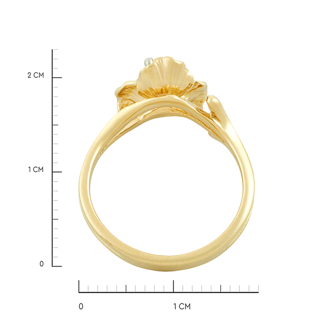 Кольцо из золота 585 пробы c бриллиантом, Л 2812 2002 за 45600
