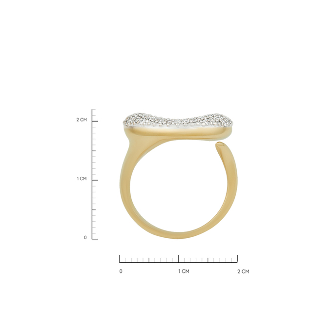 Кольцо из золота 585 пробы c бриллиантами, Л 4807 5767 за 97500