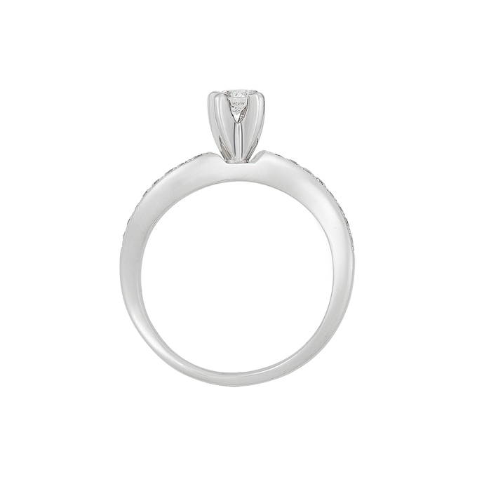 Кольцо из золота 585 пробы c бриллиантами, Л 2010 8360 за 48230