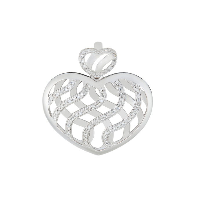 Подвеска из золота 585 пробы c бриллиантами