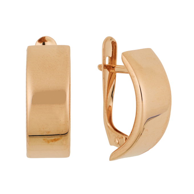 Серьги из красного золота 585 пробы