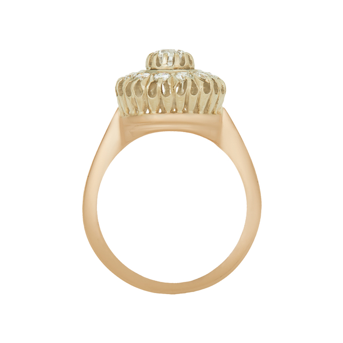 Кольцо из золота 585 пробы c бриллиантами, Л 7502 8107 за 115150