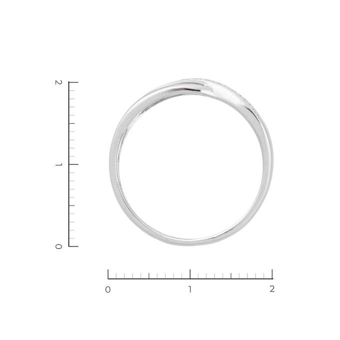 Кольцо из белого золота 585 пробы c 24 бриллиантами, Л 4709 4344 за 12950