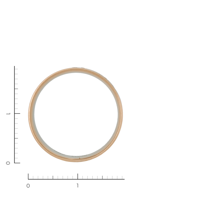 Кольцо из комбинированного золота 585 пробы c 11 бриллиантами, Л 0910 6234 за 25130