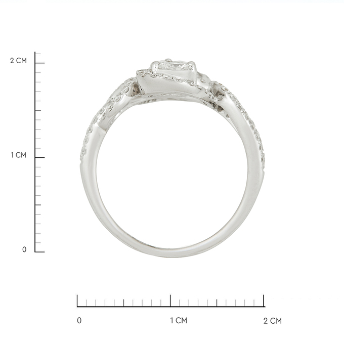 Кольцо из золота 750 пробы c бриллиантами, Л 1811 6764 за 87000