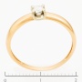 Кольцо из комбинированного золота 585 пробы c 1 бриллиантом Л73014971 фото 3