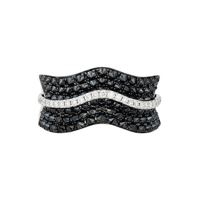 Кольцо из золота 585 пробы c бриллиантами и синтетическими камнями, Л 2811 7140 за 70000