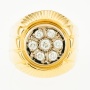 Кольцо из комбинированного золота 750 пробы c 7 бриллиантами Л05135260 фото 2