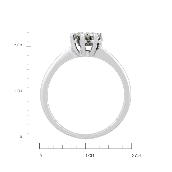 Кольцо из золота 585 пробы c бриллиантами, Ц О003 7223 за 30730