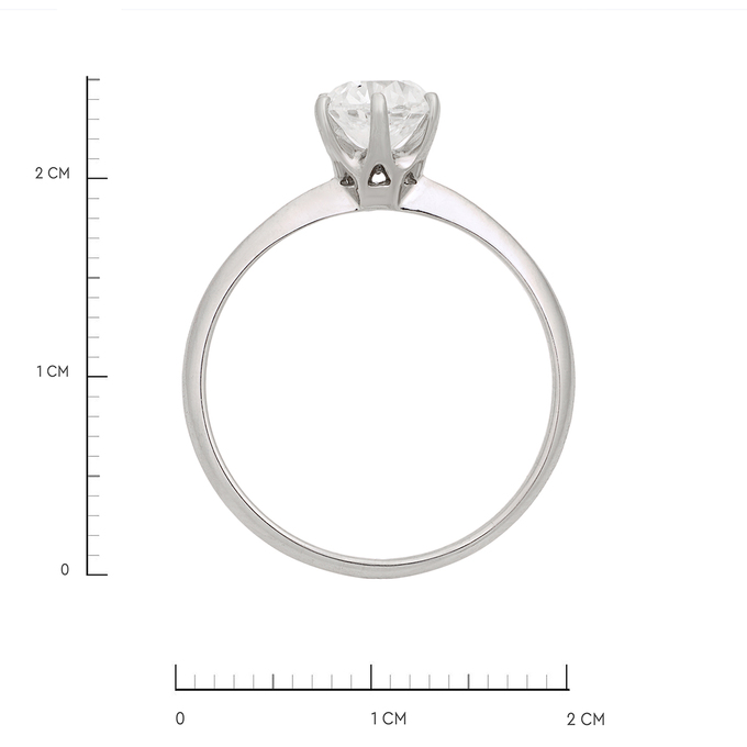 Кольцо из золота 585 пробы c бриллиантом, Л 2812 3740 за 485000