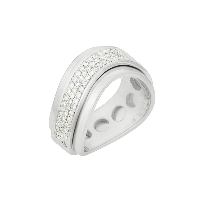 Кольцо из золота 585 пробы c бриллиантами