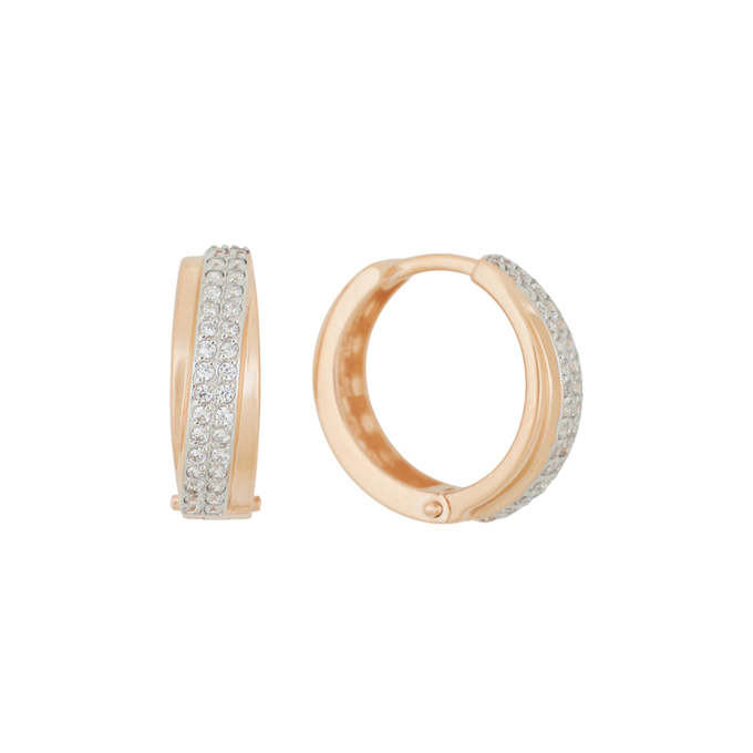 Серьги из золота 585 пробы c фианитами, Л 3705 4035 за 19840