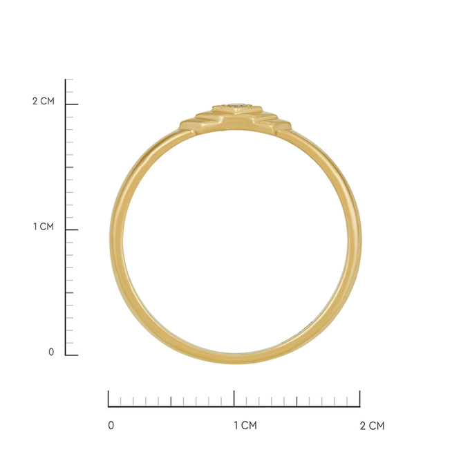 Кольцо из золота 750 пробы c бриллиантом, Л 3606 5809 за 33520
