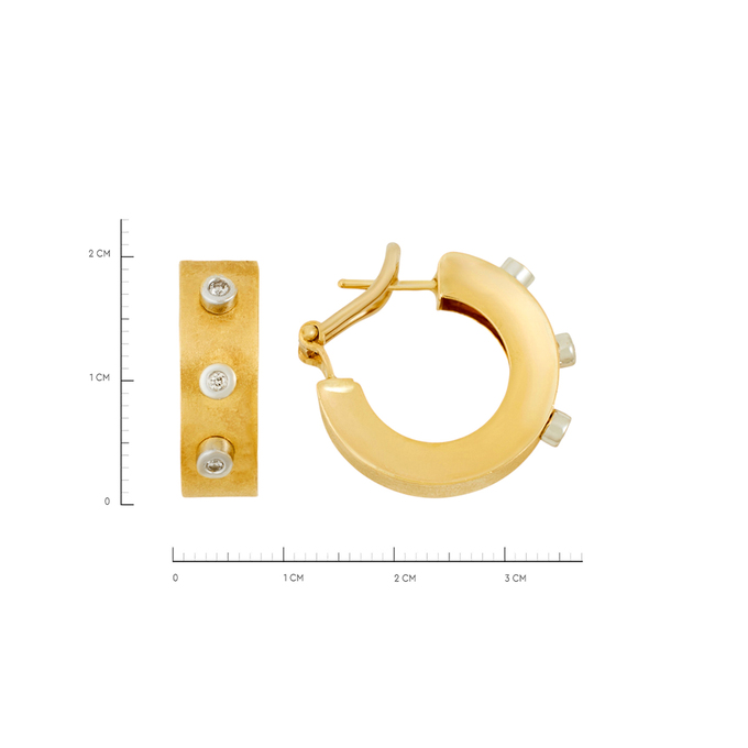 Серьги из золота 750 пробы c бриллиантами, Ц О007 1813 за 114400