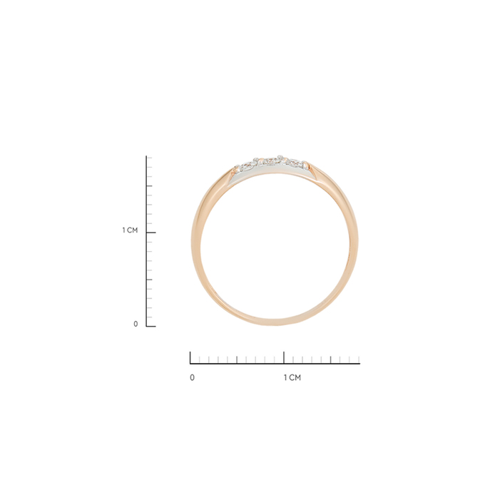 Кольцо из золота 585 пробы c бриллиантами, Л 4508 1866 за 22000