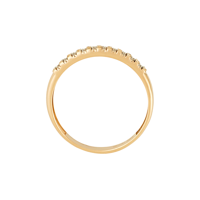 Кольцо из золота 585 пробы c бриллиантами