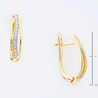 Серьги из золота 585 пробы c 28 бриллиантами