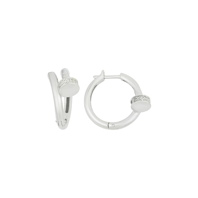 Серьги из золота 585 пробы с фианитами