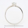 Кольцо из белого золота 585 пробы c 1 бриллиантом Л58035039 фото 4