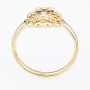 Кольцо из желтого золота 585 пробы c 1 бриллиантом 140197 фото 3