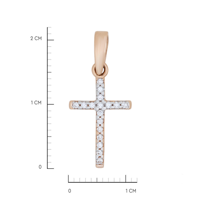 Подвеска из золота 585 пробы c фианитами, Л 2415 2943 за 4410